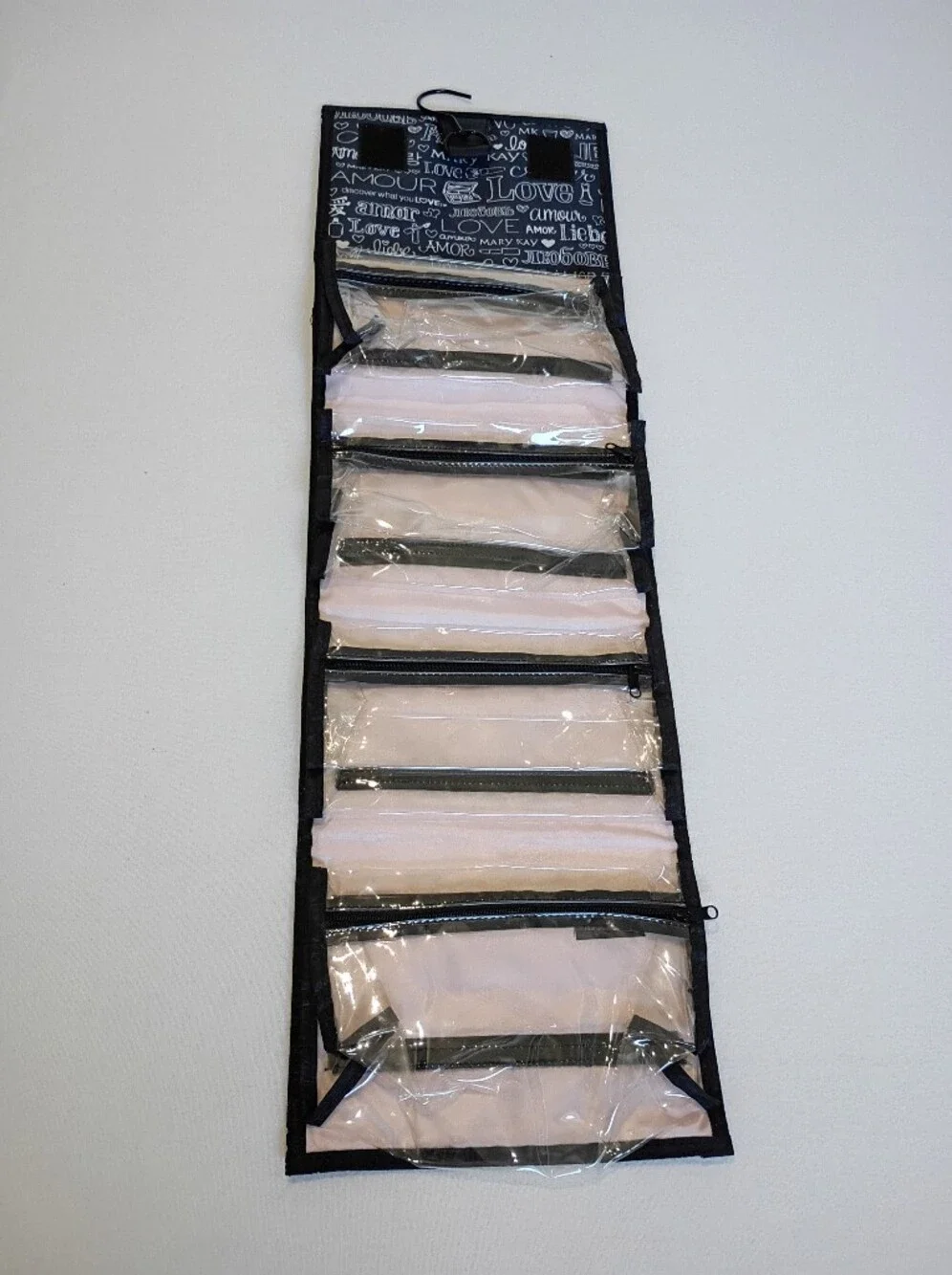 Avon Pink and Black Special Edition LOVE Hanging Toiletries Organizer